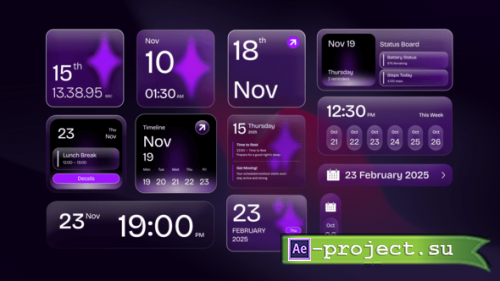 Videohive - Calendar App Widget - 61233031 - Project for After Effects