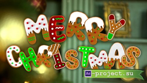 Videohive - Christmas Gingerbread Letters Pack - 61226819 - Project for After Effects