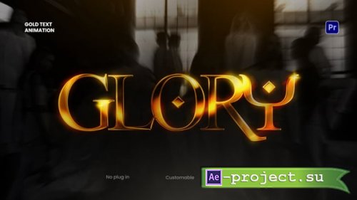 Videohive - Gold Text Animation | MOGRT - 61163455 - Premiere Pro Templates
