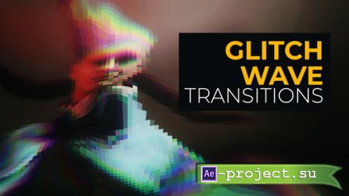 Videohive - Glitch Wave Transitions | DaVinci Resolve - 61094954
