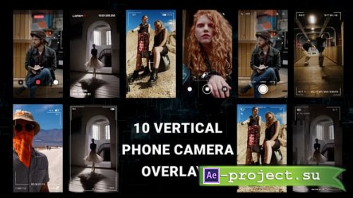 Videohive - Vertical Phone Camera Overlays AE - 61247668 - Project for After Effects