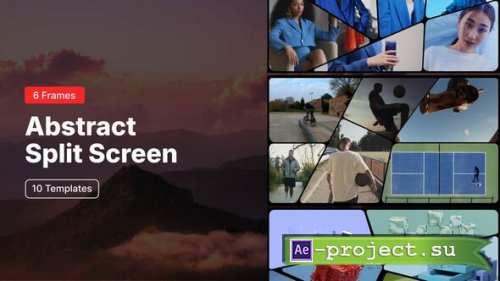 Videohive - Abstract Split Screen � 6 Frames - 61247550 - Project for After Effects