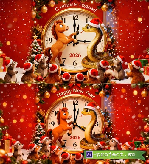 The horse chases away the snake - New Year 2026 (RUS - ENG)