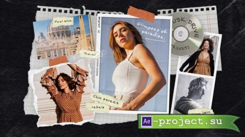 Videohive - Scrapbook Photo Collage Video Template - 61267358 - Project for After Effects & Premiere Pro Templates