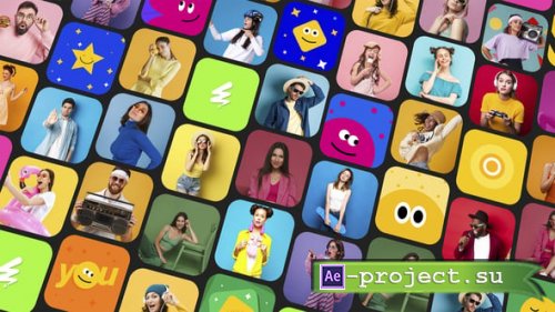 Videohive - Mosaic Logo Intro - 61265074 - Project for After Effects