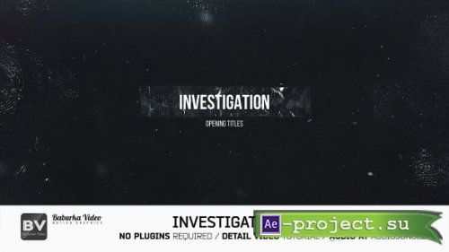 Videohive - Investigation // Opening Titles - 20495524 - Project for After Effects