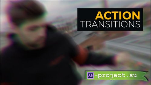 Videohive - Action Transitions | DaVinci Resolve - 61242149