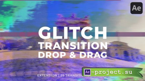 Videohive - Glitch Transition - 61338674 - Project for After Effects