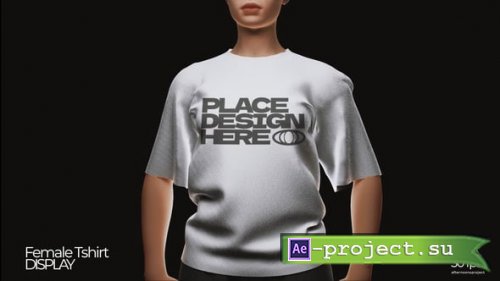 Videohive - Female Tshirt Mockup - 61344410 - Project for After Effects