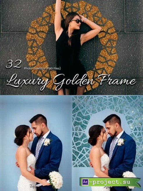 32 Luxury Golden Frame Pack 27124347