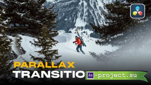 Videohive - Parallax Transitions for DaVinci Resolve | 20 Cinematic 4K Transitions - 61225404