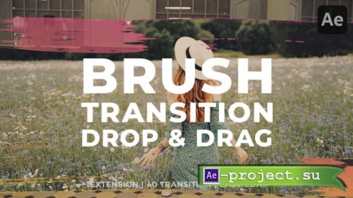 Videohive - Brush Transition - 61365687 - Project for After Effects