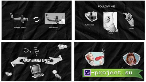 Videohive - Paper Unfold Animation Pack - 61368355 - Project for After Effects