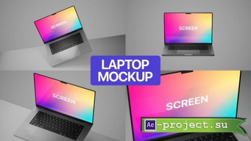 Videohive - Clean Laptop M2 Pro Mockup - 61379722 - Project for After Effects