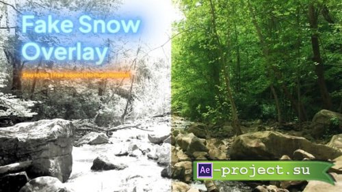 Videohive - Fake Snow Overlay - 61390215 - Project for After Effects