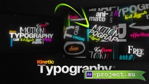 Videohive - Kinetic Typography Maker 3D | Procedural Text Animation Engine for Custom Layouts No-Keyframes - 61385043