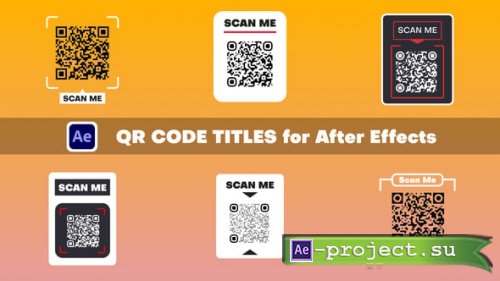 Videohive - QR Code Titles - 61346164 - Project for After Effects