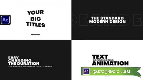 Videohive - Big Titles X - 61389334 - Project for After Effects