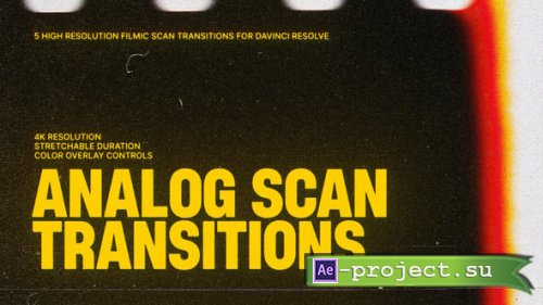 Videohive - Analog Scan Transitions | DR - 61393098 - DaVinci Resolve Templates