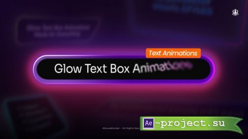 Videohive - Glow Text Box Animations - 61396579 - Project for After Effects