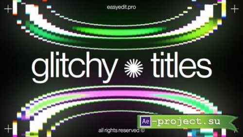 Videohive - Glitchy Typography - 61402272 - Project for After Effects