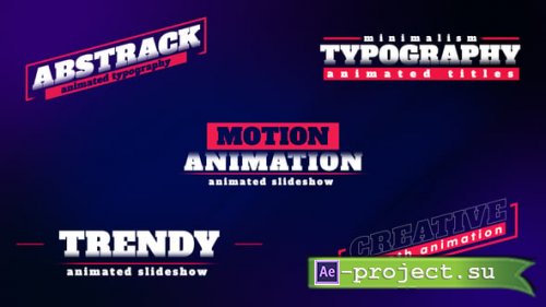Videohive - Animated Titles - 61397646 - Project for After Effects