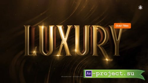 Videohive - Luxury Gold Titles - 61427249 - Project for After Effects