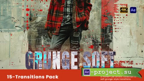 Videohive - Grunge Soft Textures Transitions - 61383384 - Project for After Effects