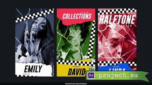 Videohive - Broken Glass Poster Stories - 61226055 - Project for After Effects