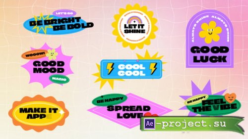 Videohive - Retro Fun Creative Trendy Y2K Titles Pack - 61052695 - Project for After Effects