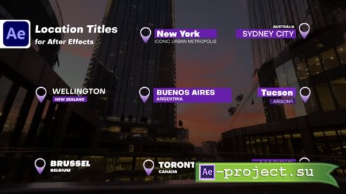 Videohive - Location Titles X - 61466678 - Project for After Effects