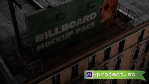 Videohive - New York Rooftop Billboard Mockup Pack - 61466920 - Project for After Effects