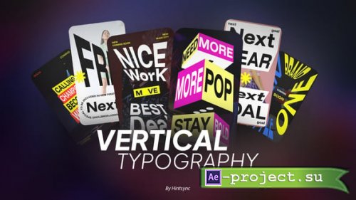Videohive - Vertical Text Motion - 61467237 - Project for After Effects