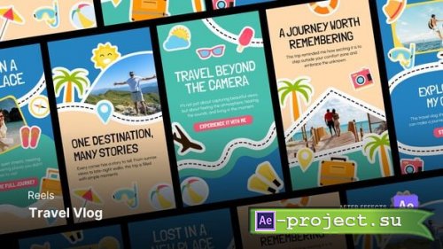 Videohive - Reels - Travel Vlog - 61367392 - Project for After Effects
