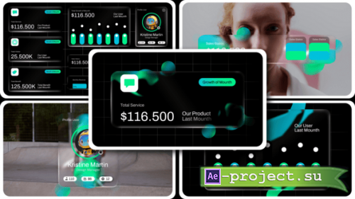 Videohive - Liquid Glass Widgets After Effect - 61484526 - Project for After Effects