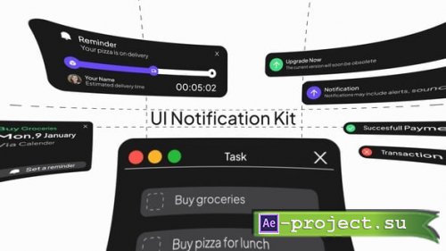 Videohive -Notification Ui - 61482458 - Project for After Effects