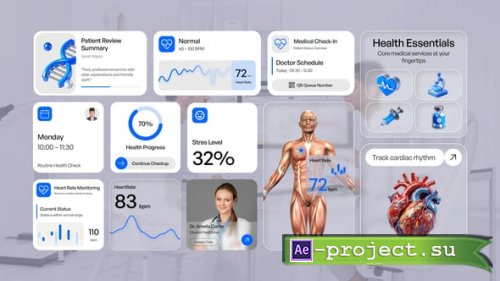 Videohive -Medical UI Widget - 61496840 - Project for After Effects