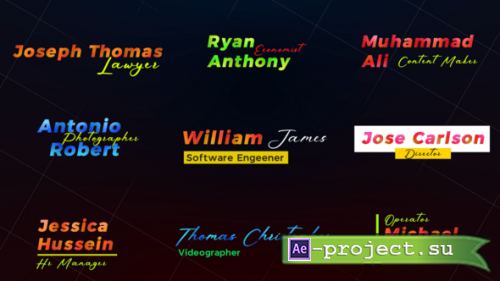 Videohive - Lower thirds - 61429670 - Project for After Effects