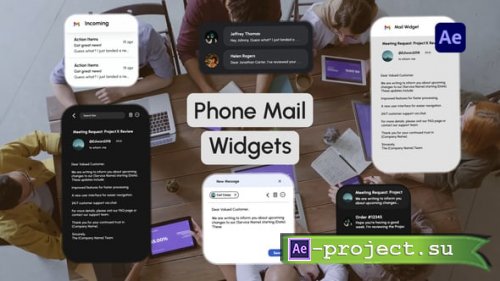 Videohive - Phone Mail Widgets - 61399933 - Project for After Effects