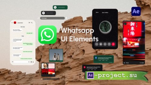 Videohive - Whatsapp Phone UI - 61510002 - Project for After Effects