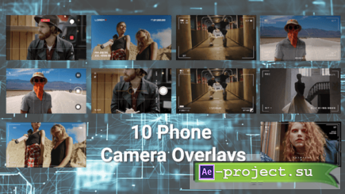 Videohive - Phone Camera Overlays AE - 61508946 - Project for After Effects