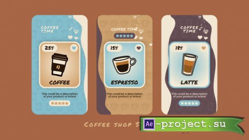 Videohive - Coffee Shop Stories - 61500236 - Project for After Effects