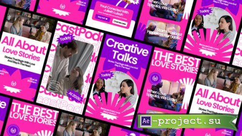 Videohive - Love Stories Podcast Intro After Effect - 61506777 - Project for After Effects