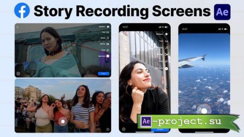 Videohive - Facebook Story Recording Screens - 61519566 - Project for After Effects