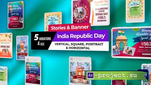 Videohive - Indian Republic Day Stories and banners - 61527002 - Project for After Effects