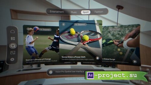 Videohive - Vision Pro Spatial UI - 61536920 - Project for After Effects