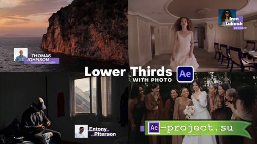 Videohive - Lower Thirds with Photo - 61545783 - Project for After Effects