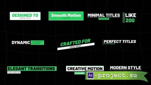 Videohive - Clean Titles  AE - 61540046 - Project for After Effects