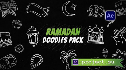 Videohive - Ramadan Doodles Pack - 61548472 - Project for After Effects