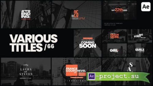 Videohive - Various Titles 66 - 61546911 - Project for After Effects
